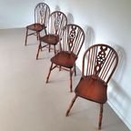 4 X Wheelback / Windsor Chairs / Marked thumbnail 14