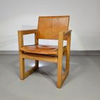 6 X Leather Dining Chair With Inflatable Seat / Leather Seat / Backrest thumbnail 3