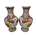 Vintage Set Cloisonné Vazen thumbnail 6