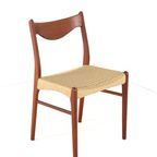 Set 4 Glyngore Arne Wahl Iversen Gs61 Stoelen Vintage Deens 'naerem' thumbnail 3