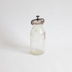 Antique Glass Apotecary Jar With Clamp By Wheaton Usa, 1888 thumbnail 2