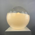 White Glass Globe Table Lamp By Ilu Di Vetro Xl 1980 thumbnail 7