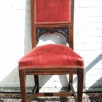 Antieke Modernisme Stoel / Spaanse Art Nouveau Stoel (ca1890) / Modernismo Chair thumbnail 7
