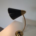 Mid-century Brass Big Button Table Lamp thumbnail 7