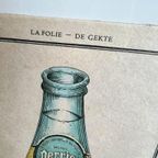 Vintage Kartonnen Kaart / Poster Perrier thumbnail 3