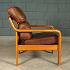 Vintage Leren Fauteuil – L. Olsen & Søn – Møbelfabrik K/s – Jaren 60 thumbnail 11