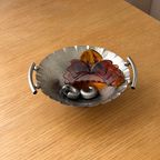Vintage Hand-wrought Hammered Aluminum Bowl thumbnail 5