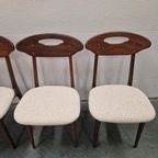 Nieuw Bekleed ! Deense Stoelen Set Van 4 Vintage Stoelen thumbnail 12
