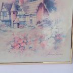 Romantisch Landschap – Andreas Orpinas – Metalen Lijst – 51x41 Met Ophangsysteem. thumbnail 5