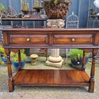 Klassiek Engelse Sidetable, Wandtafel, Console. thumbnail 2