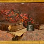 M. Van Der Borght. "Stilleven Met Bloemen." thumbnail 4