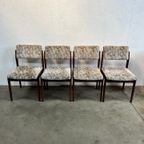 Vier Zeldzame Vintage Eetkamerstoelen, Model 641p, Rudolf Glatzel Voor Thonet thumbnail 7