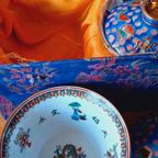 Vintage Chinese Thee Set In Doos Porselein thumbnail 9