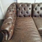 Acme Classic Chesterfield Bank – Vintage Bruin, Leer thumbnail 7