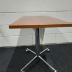 Vintage Jaren 60-70 Verrijdbare Bijzettafel Tv Tafel (Fineer Chroom) thumbnail 10