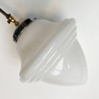 Opaalglazen Art Deco Plafondlamp Uit De 1960’S thumbnail 4