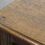 Klassieke En Charmante Antieke Engelse Eikenhouten Side Table/ Gangmeubel Uit 19e Eeuw thumbnail 11