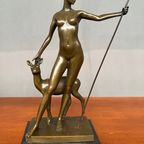 Bronzen Beeld "Diana De Jager". thumbnail 5