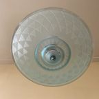 Lamp Hanglamp Schaallamp Blauw Art Deco 1930 Frans thumbnail 4