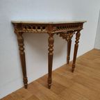 Barok Rococo Wandconsole Sidetable Met Marmer Blad En Spiegel 02 thumbnail 6
