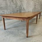 Antieke Tafel Uit Een Frans Kasteel Eiken 150 X 370 Cm thumbnail 9