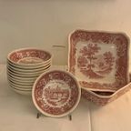 Villeroy En Boch Red Burgenland X12 Bordjes + 2 Serveerschalen thumbnail 2