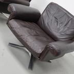 Vintage De Sede Ds-31 Draai Fauteuil In Bruin Leer thumbnail 6