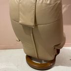 Himolla – Taupe Design Relaxfauteuil Met Hocker (Germany, 1970S) thumbnail 4