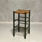 Jaren 70 Kruk Vintage Barkruk Groen Kookeilandkruk Bar Stool thumbnail 2