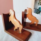 Boekensteunen Paard Set Hout thumbnail 5