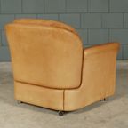 Vintage Leren Fauteuil Met Hocker – Hans Kaufeld – Jaren 70 thumbnail 15