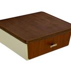 Vintage Zwevend Nachtkastje Met Één Lade, Jaren 60 Teak thumbnail 12