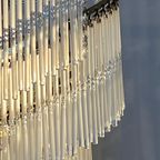 Vintage Design Kroonluchter 80’S Jaren 20 Stijl Hanglamp Kristal Staafjes thumbnail 10