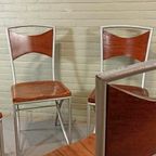 Set Van 4 Vintage Design Eetkamerstoelen thumbnail 7