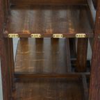 Geweldige En Unieke Grote Antieke Engelse Eikenhouten Bibliotheek Boekenmolen thumbnail 5