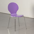 Frontseat Kantinestoel, Paars, 4-Poot Onderstel thumbnail 2