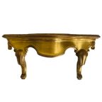 Vintage Florentijnse Stijl Wandconsole Goud Hout thumbnail 2