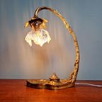 Art Nouveau-lamp In Verguld Brons, Eind 19e Eeuw. thumbnail 14