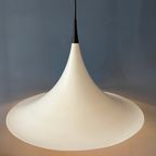 Mid Century Deense Witte Space Age Heksenhoed Hanglamp thumbnail 7