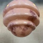 Art Deco Hanglamp – Rosé Opaline En Chroom thumbnail 7