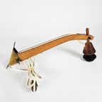 Mid Century - Swing Arm - Scandinavisch -Deens - Teak - Messing - 60'S thumbnail 5