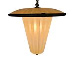 Hanglamp - Messing - Koper - Lantaarnlamp - Jaren 50 thumbnail 6