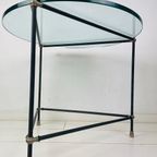 Wow! Glazen Tafel. Vintage Glazen Salontafel. Bijzettafel. Industrieel. thumbnail 7