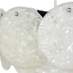 Vintage Frosted Ice Hanglamp Lamp 'medebach' thumbnail 13