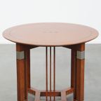 Mooie En In Goede Staat Verkerende Ronde Art Deco Schuitema Design Bijzet/ Salontafel thumbnail 3