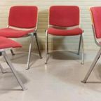 Set Van 4 Vintage Stoelen Giancarlo Piretti Stijl thumbnail 7