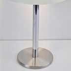 Vintage Mushroom Tafellamp Glas Rvs Chroom ‘60 Mid Century thumbnail 5