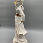Xl Vintage Beeld Geisha Italiaans Keramiek thumbnail 4