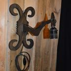 Ijzeren Lamp Om Aan De Wand Te Hangen thumbnail 2