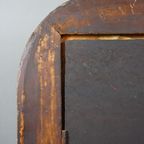 Grote Antieke Franse Schouw Spiegel Met Prachtig Ornament thumbnail 12